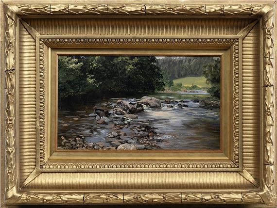 ON THE UPPER SPEY by Samuel John Lamorna-Birch