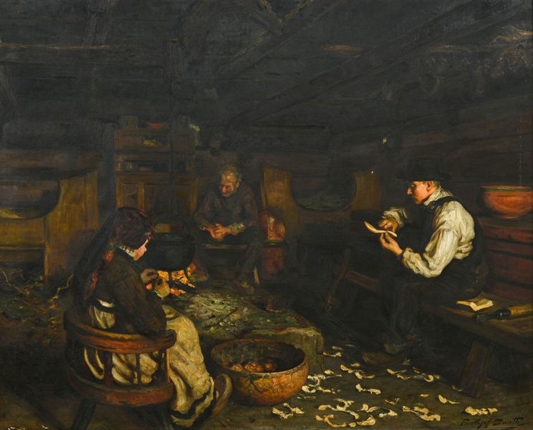 Carl Frithjof Smith | Farm scene | MutualArt