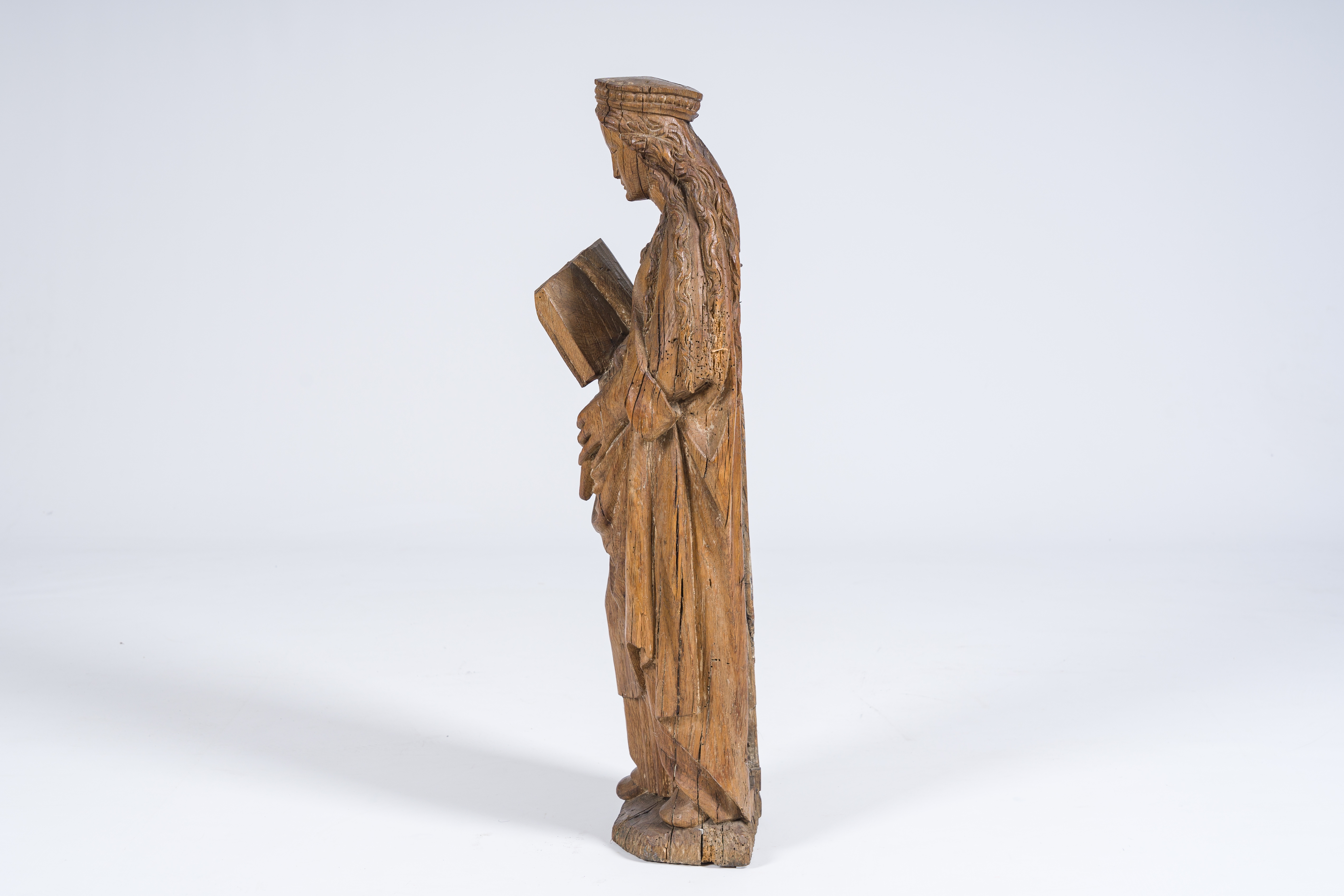 Flemish School, 16th Century | A large Flemish oak figure of Saint ...