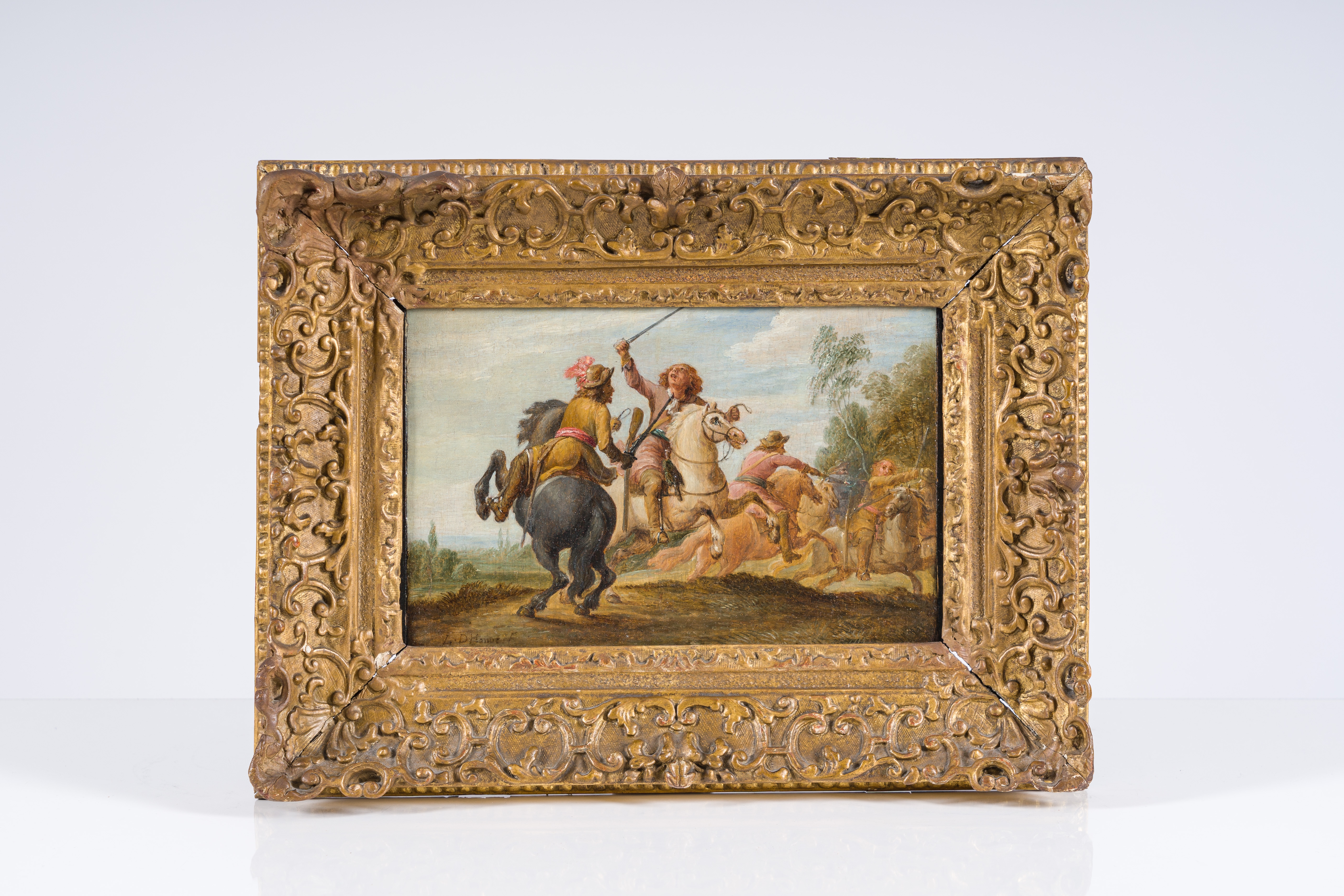 Artwork by Lambert De Hondt, The battle of life and death, Made of oil on panel