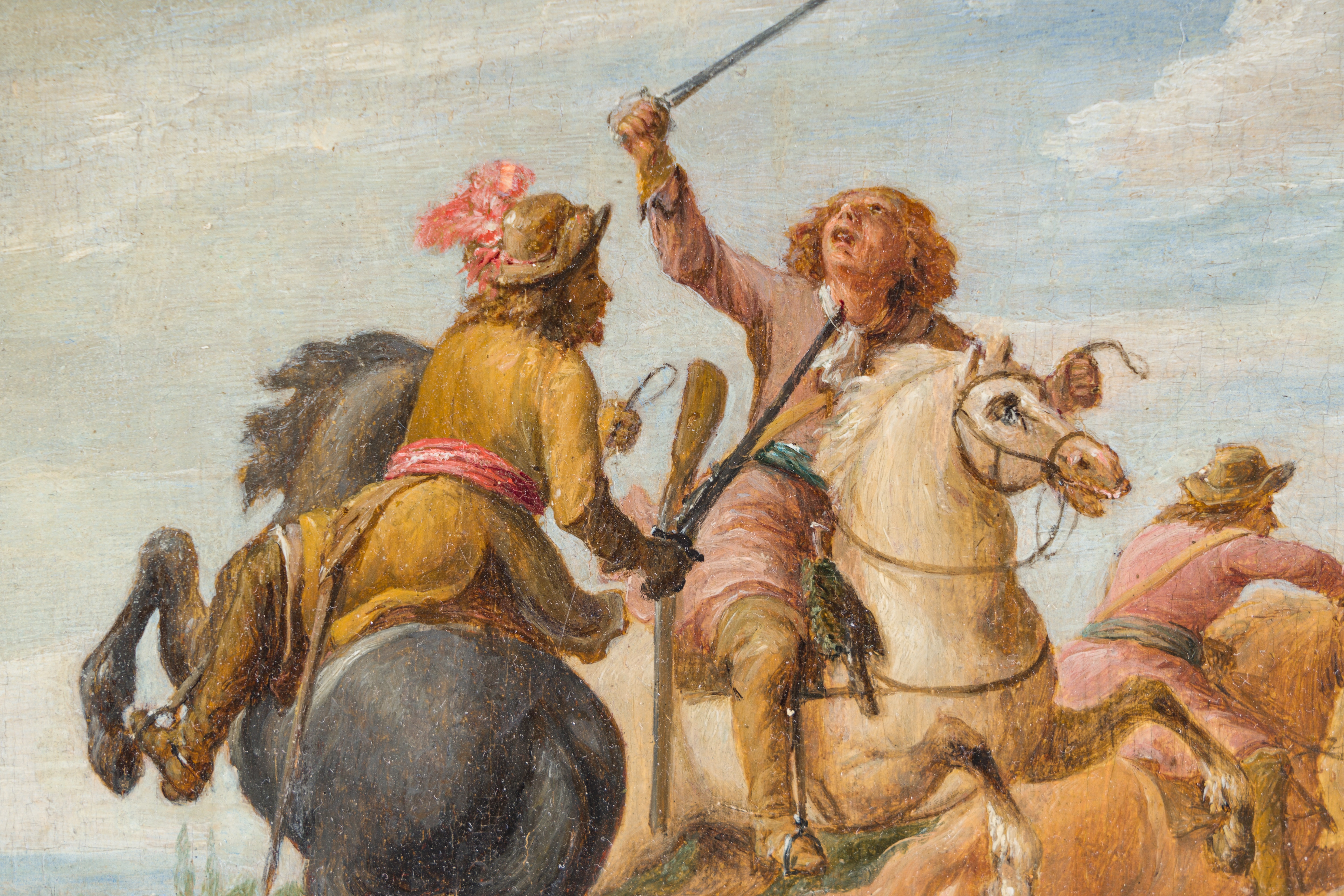 Artwork by Lambert De Hondt, The battle of life and death, Made of oil on panel