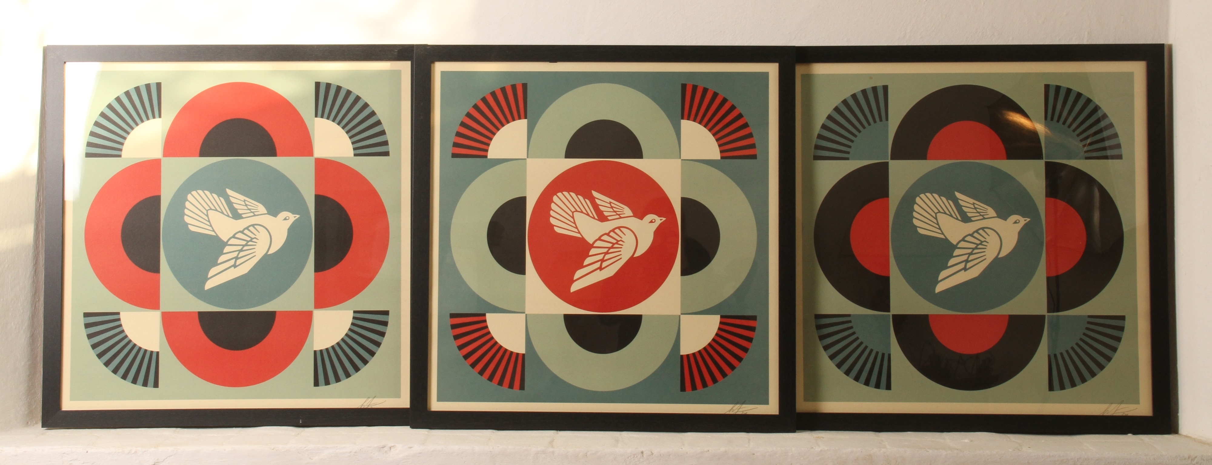 Shepard Fairey | Geometric Doves | MutualArt