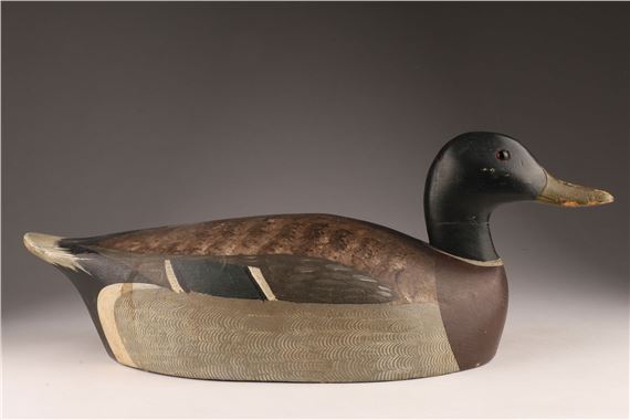 Ken Harris Duck Decoy Mallard Drake New York by Ken Harris