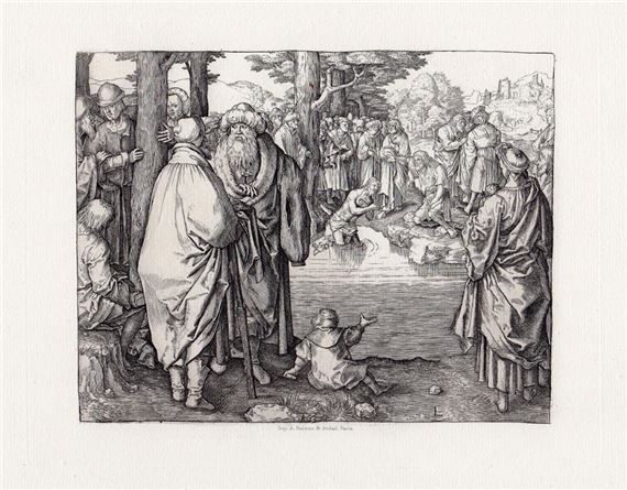 Lucas Van Leyden | Lucas van Leyden Baptism of Jesus Christ in the