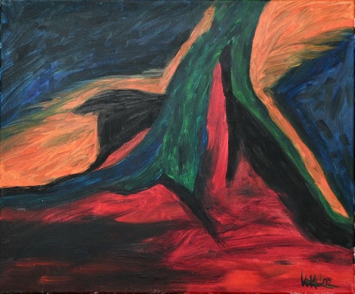 Artwork by Uta Welcker-anniès, The beginning, Made of Oil on canvas