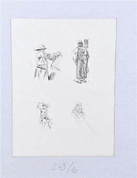 Félicien Rops | Félicien Rops (1833-1898) Esquises de personnages ...