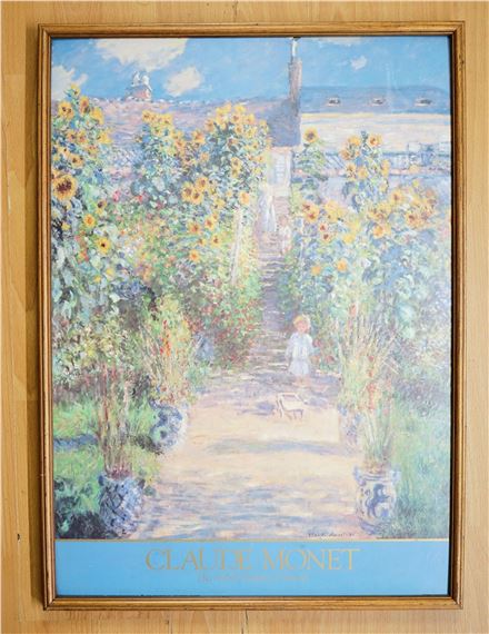 Vintage Print,The Artist'S Garden At VéTheuil,After Claude Monet by Claude Monet