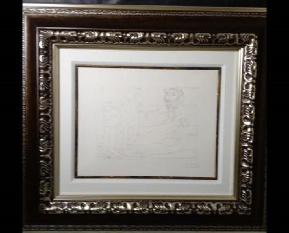 Artwork by Ambroise Vollard, Pablo Picasso "Le Repos du Sculpteur Devant le Jeune Cavalier, Made of Etching on Montval laid paper