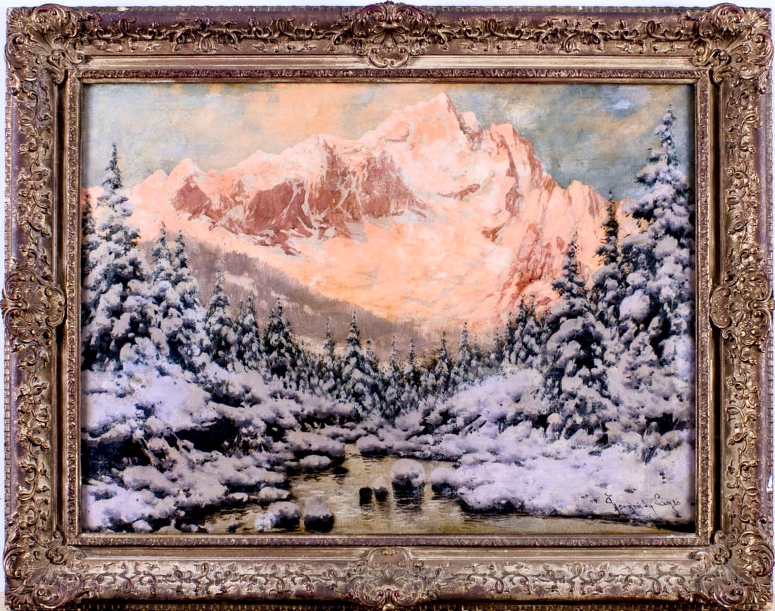 Laszlo Neogrady | Apline Winter Landscape | MutualArt
