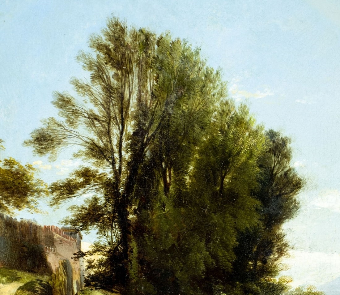 Frederick Richard Lee | River Landscape with Bathers | MutualArt