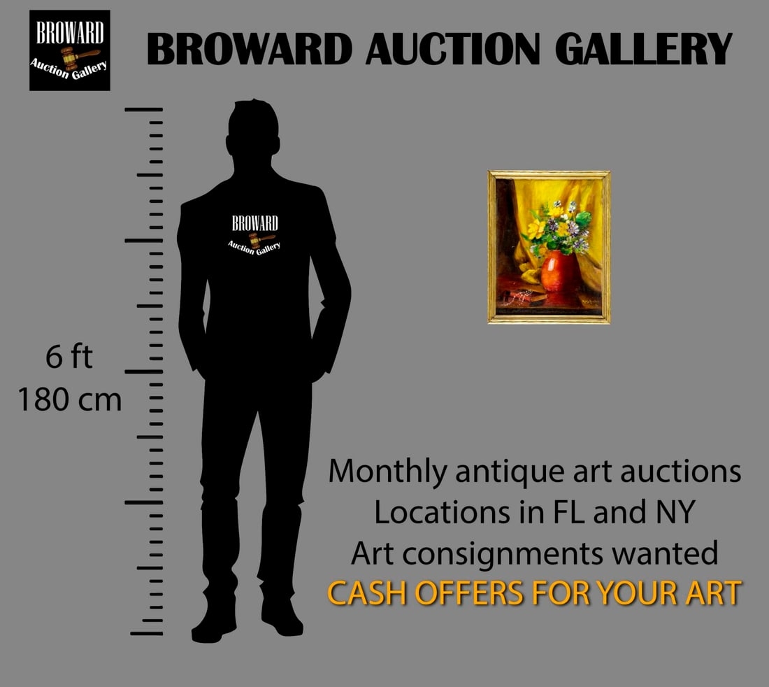 Artwork by Mary Ann Vogl, Still Life with Books and Vase of Flowers, Made of oil on canvas board