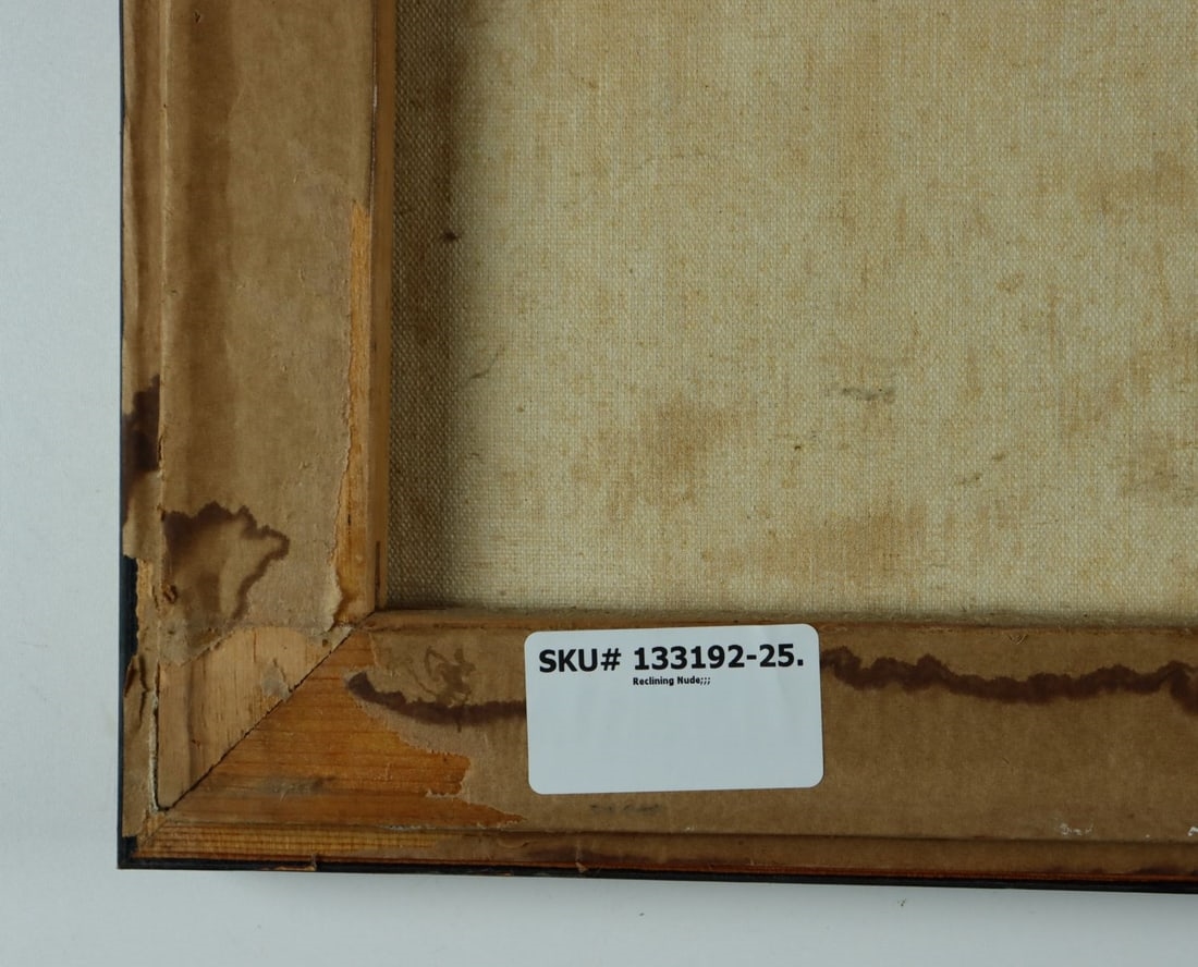 Artwork by E. Feldman, Reclining Nude, Made of oil on canvas