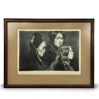 Portrait Lithograph - Harvey Dinnerstein