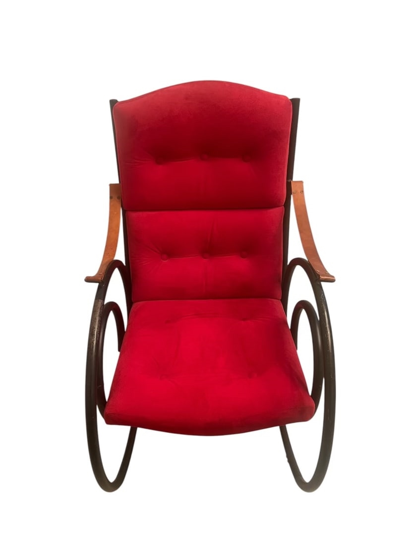 T. Rohan | Red Rocking Chair | MutualArt
