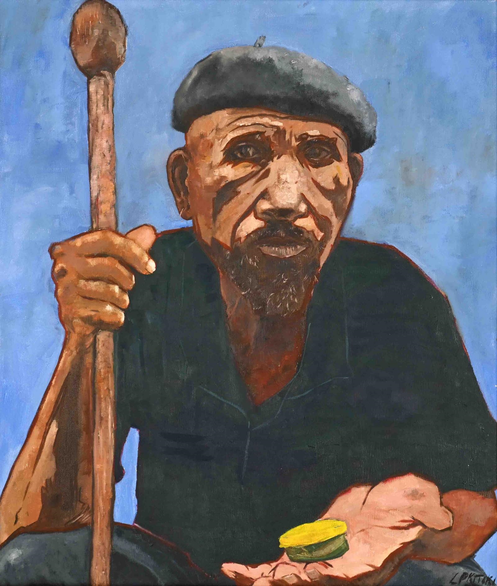 Artwork by Lucas Kitiki, Modishi, Made of oil on canvas