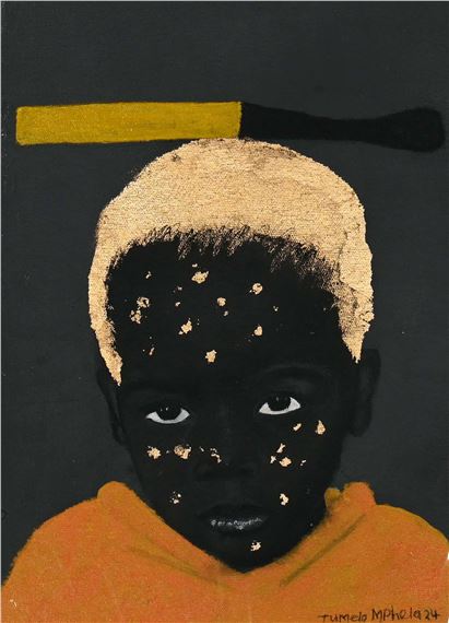 Portrait of a Child by Tumelo Mphela, dated 2024