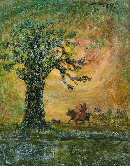 Landscape by Han Bongduk, 1985