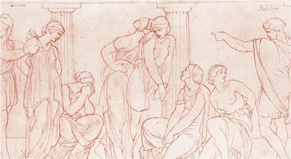 The Punishment of the Unfaithful Handmaidens of Penelope by Friedrich Preller the Elder, 1881