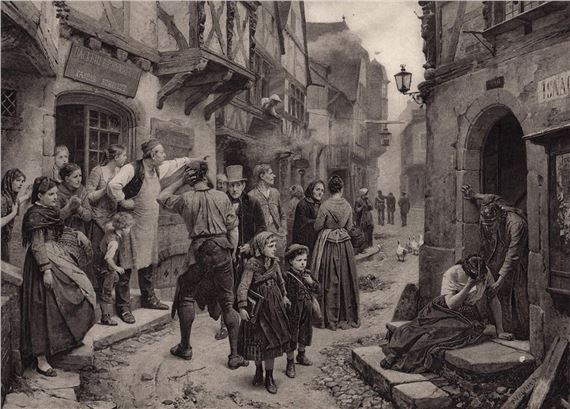 The Arrest (The Apprehended Thief) by Benjamin Vautier the Elder, 1899