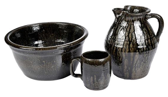 Three Pieces of Lanier Meaders Georgia Stoneware