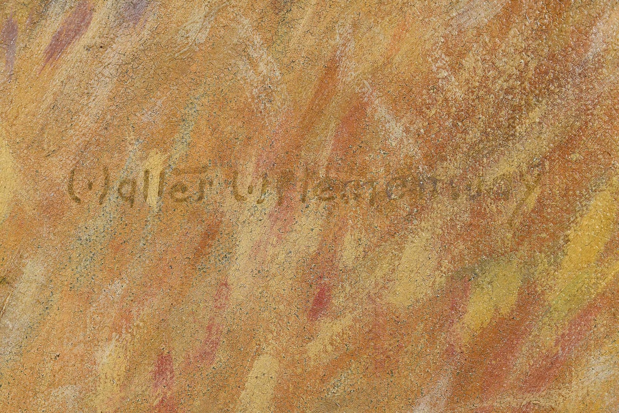 Artwork by Walter Hemenway, Gordon Setters, Made of oil on canvas