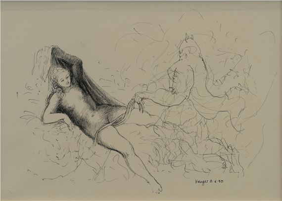 Venus and Batman by Braam Kruger, 1990