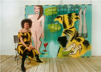 The artist Elvira Bach - Susanne Esche