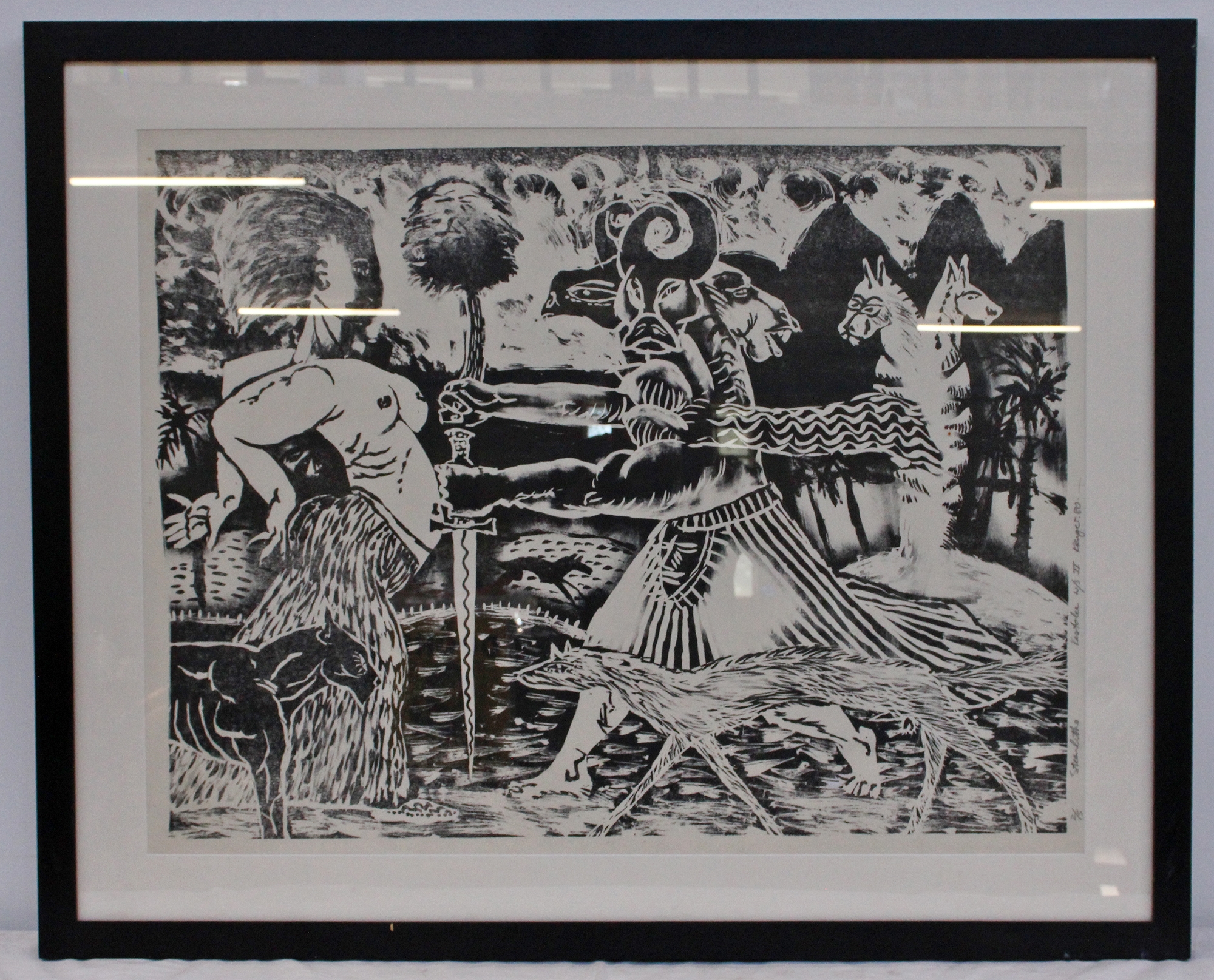 Artwork by Braam Kruger, KASTOLEE, Made of lithograph