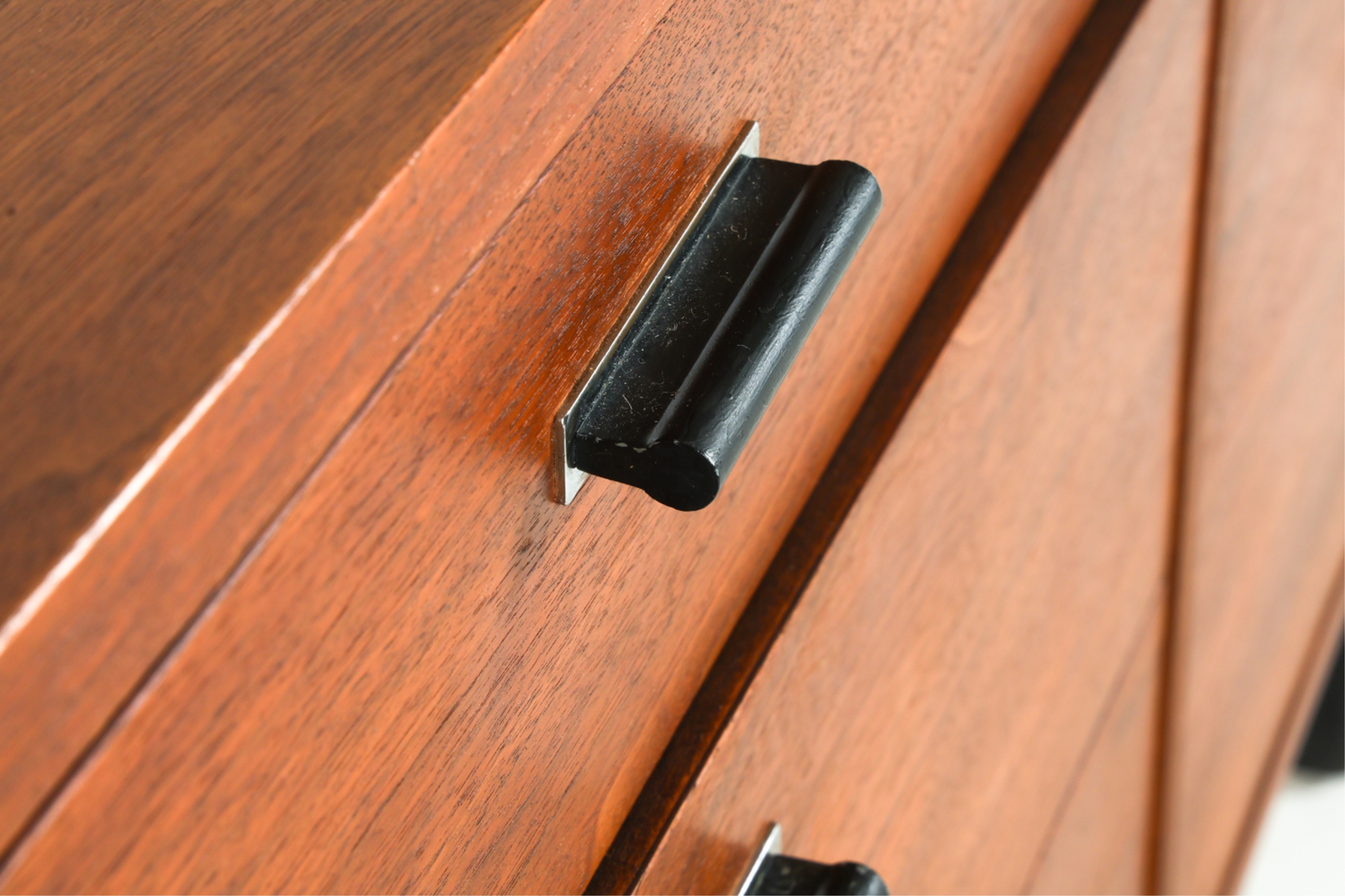 Artwork by Jack Cartwright, JACK CARTWRIGHT MID-CENTURY TEAK SIDEBOARD, Made of Painted wood