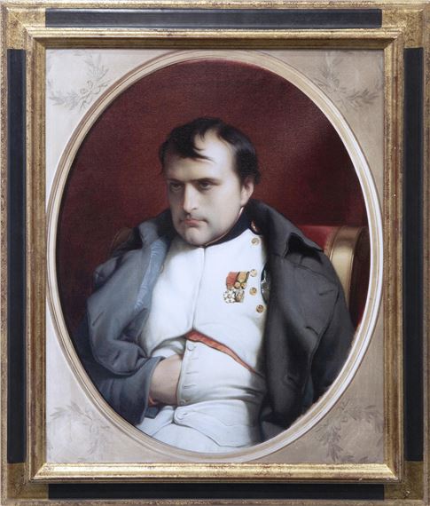 IMPRESIÓN SOBRE LIENZO DE LA OBRA ORIGINAL "NAPOLEÓN EN FONTAINEBLEAU, 1846" DE PAUL DELAROCHE by Paul Delaroche