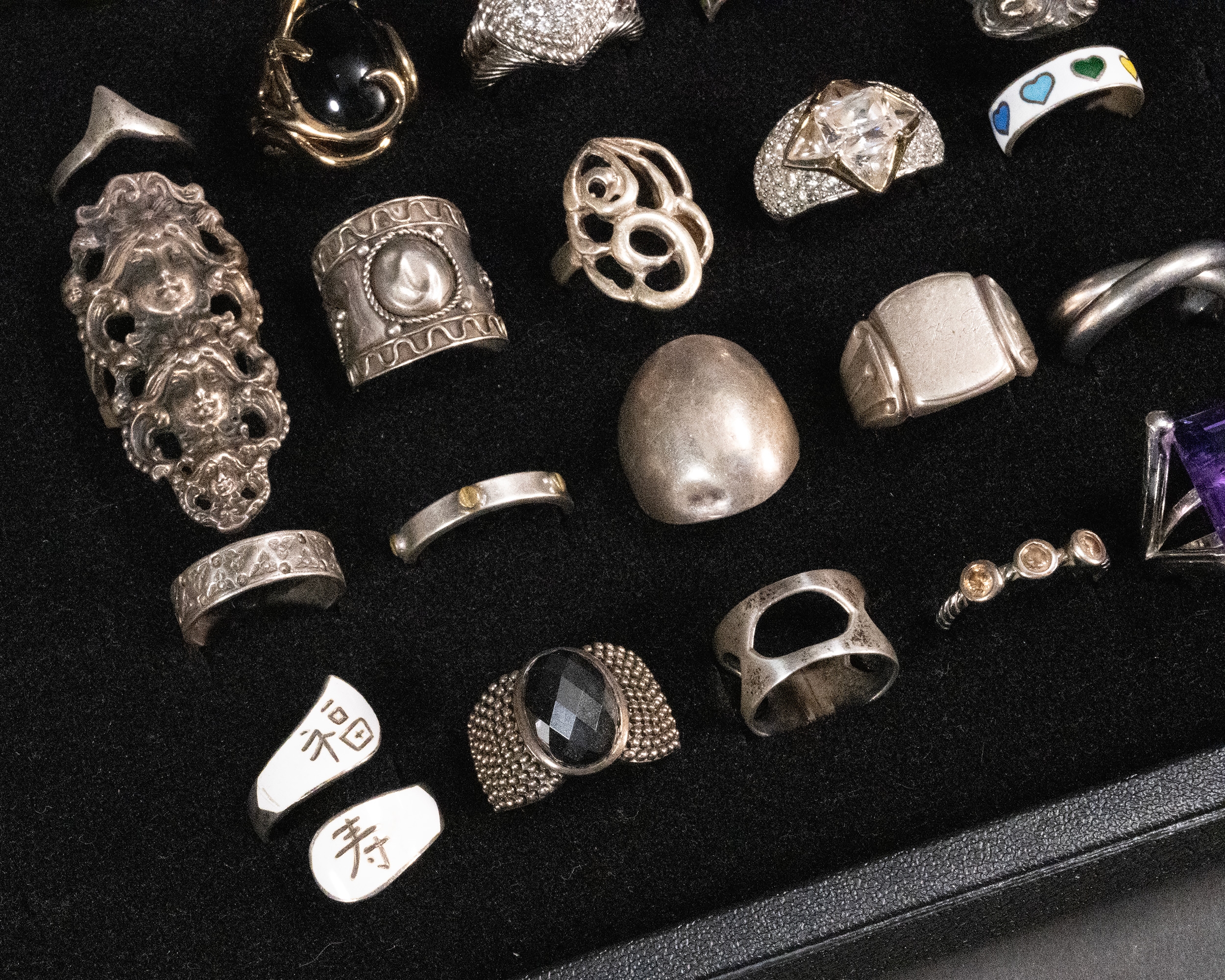 Semi Precious | Large Sterling Silver Ring Collection | MutualArt