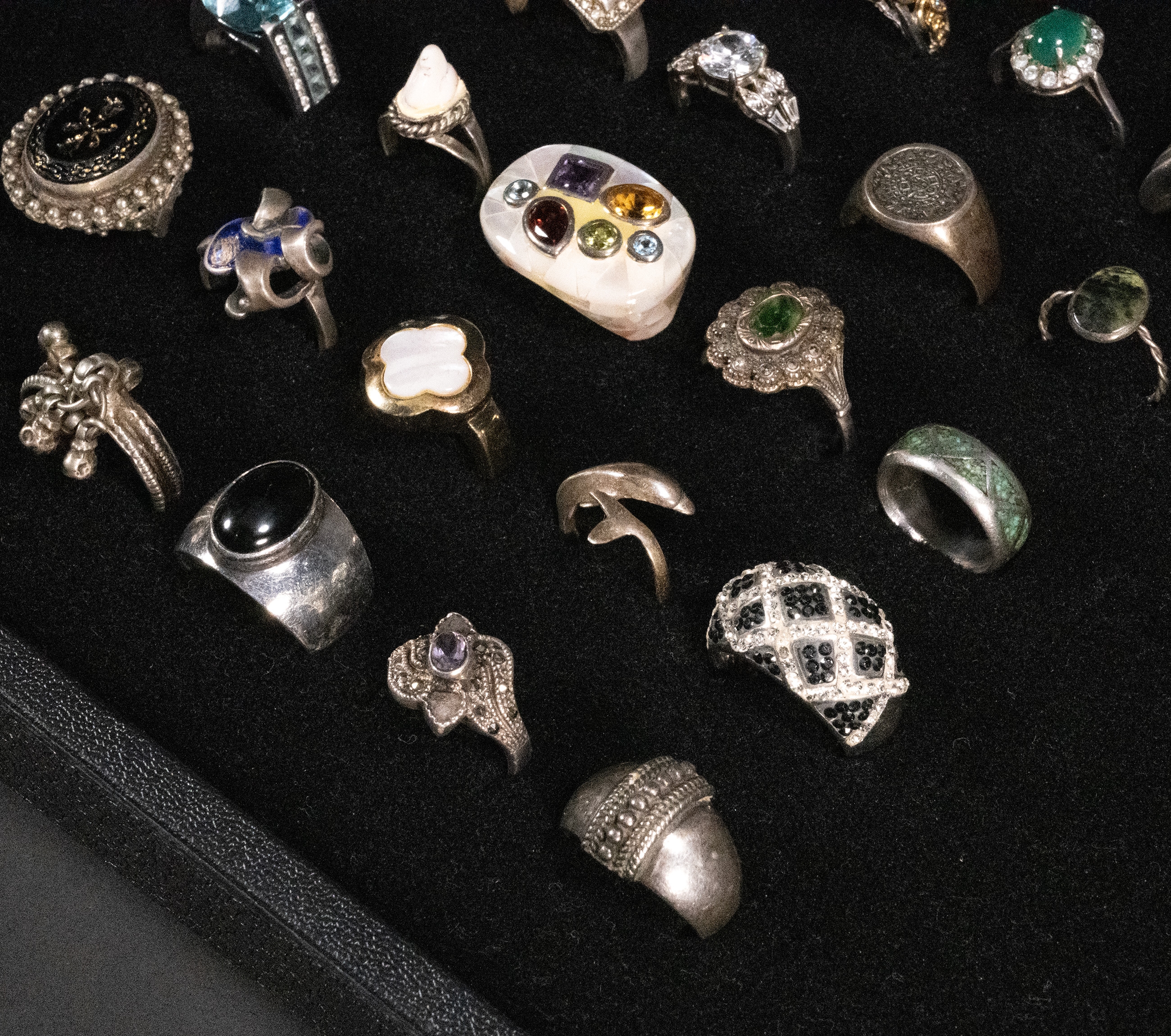 Semi Precious | Large Sterling Silver Ring Collection | MutualArt