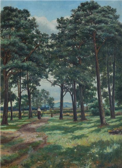 'A Woodland Road' by Hugh Allan, 1885