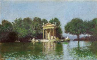 Willa Borghese in Rome - Aleksander Gierymski