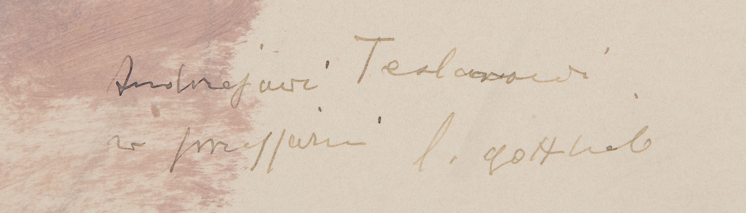 Artwork by Leopold Gottlieb, Woman portrait, Made of oil/paperboard