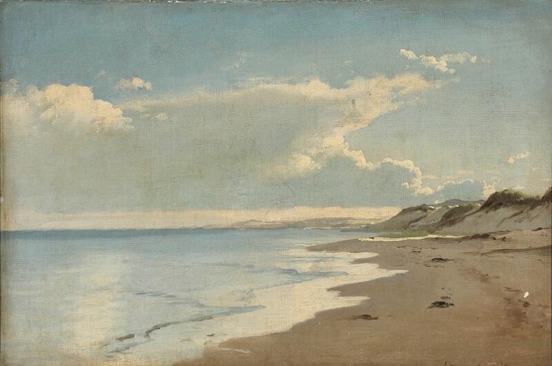 Carl Neumann | Sunlight over the beach at Skagen | MutualArt