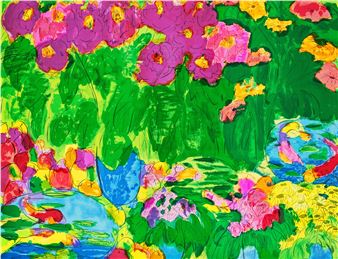 Peaches and flowers - Walasse Ting