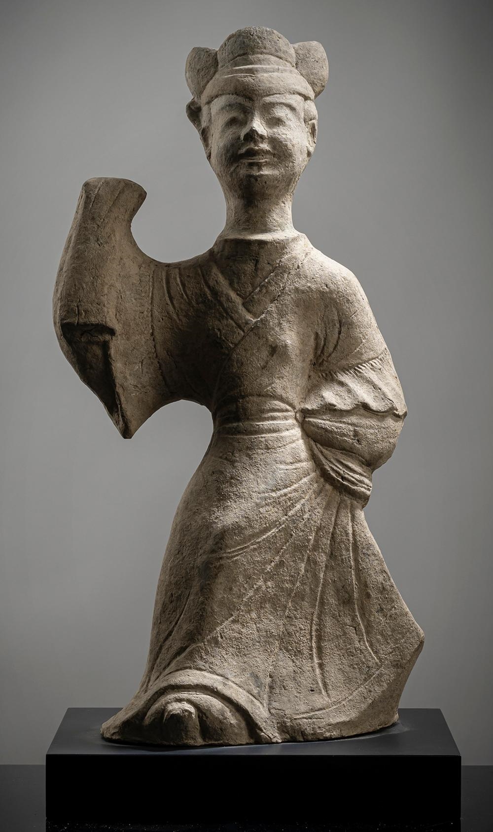 Han Dynasty | A POTTERY FIGURE OF A DANCER (1993) | MutualArt