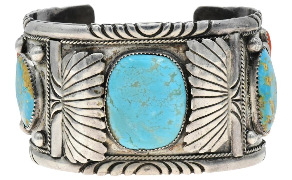 Unknown | Two Sterling Silver Navajo Bangles | MutualArt