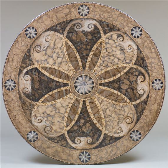 Graham Carr | Neo-Gothic Style Faux Painted Center Table, Graham Carr ...