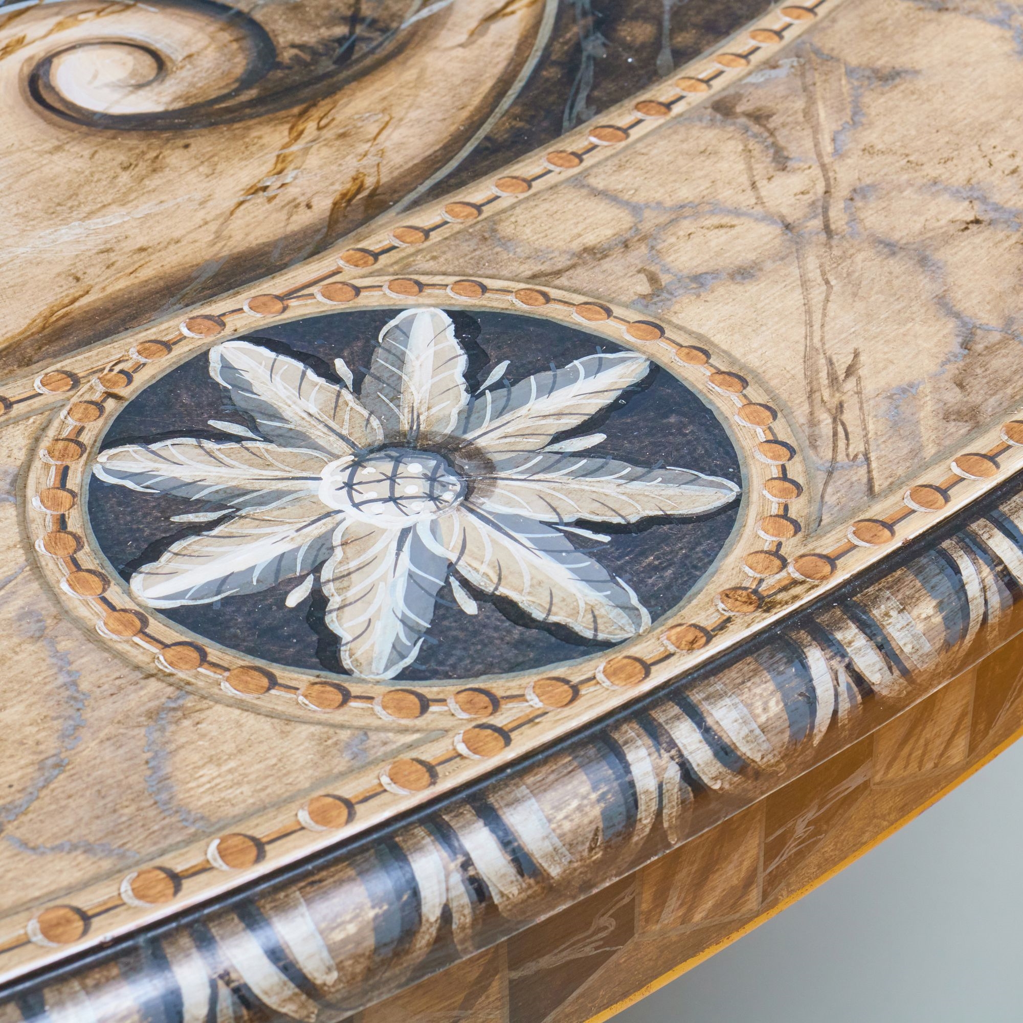 Graham Carr | Neo-Gothic Style Faux Painted Center Table, Graham Carr ...