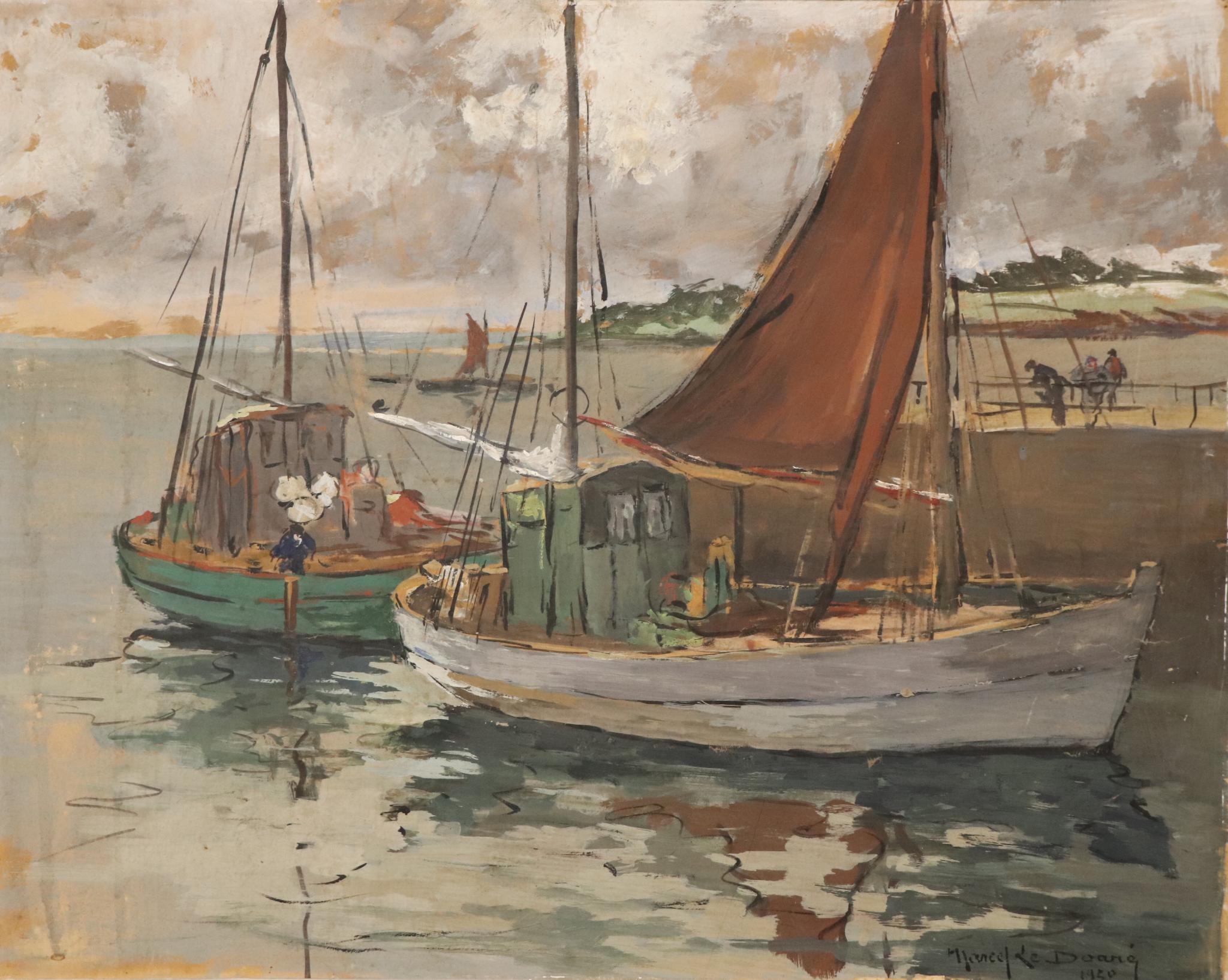 Artwork by Marcel Le Doare, (Déchirure), Made of Watercolor and gouache