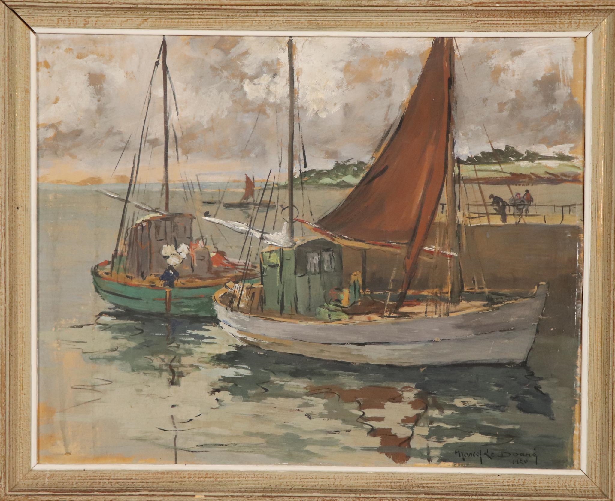 Artwork by Marcel Le Doare, (Déchirure), Made of Watercolor and gouache