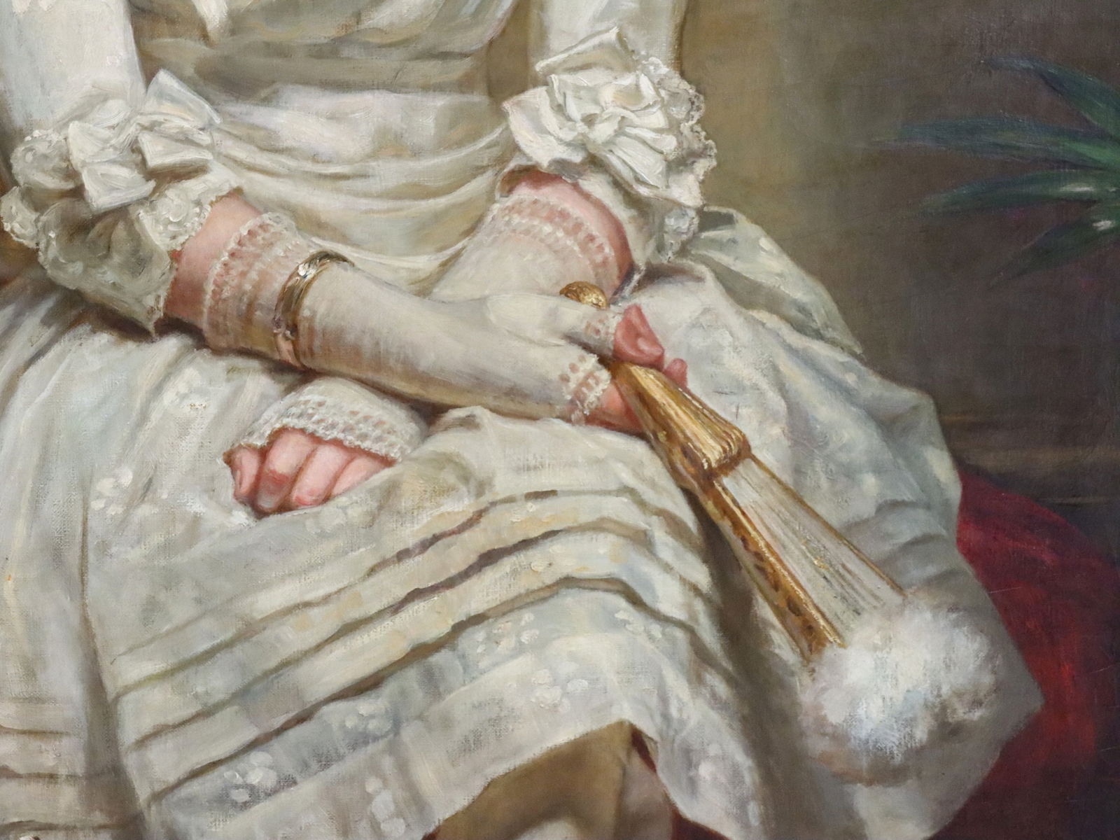 Alfred Morgan | Portrait of a Girl (1890) | MutualArt