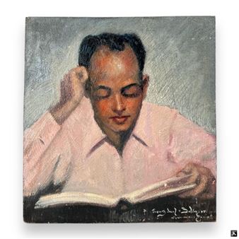 Franz Josef Bolinger (USA 1903-1986) Portrait Oil - Franz Josef Bolinger