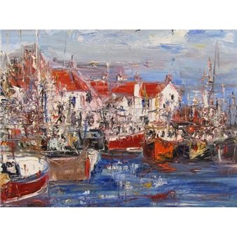MARK HOLDEN - BUSY PORT PITTENWEEM - Mark Holden