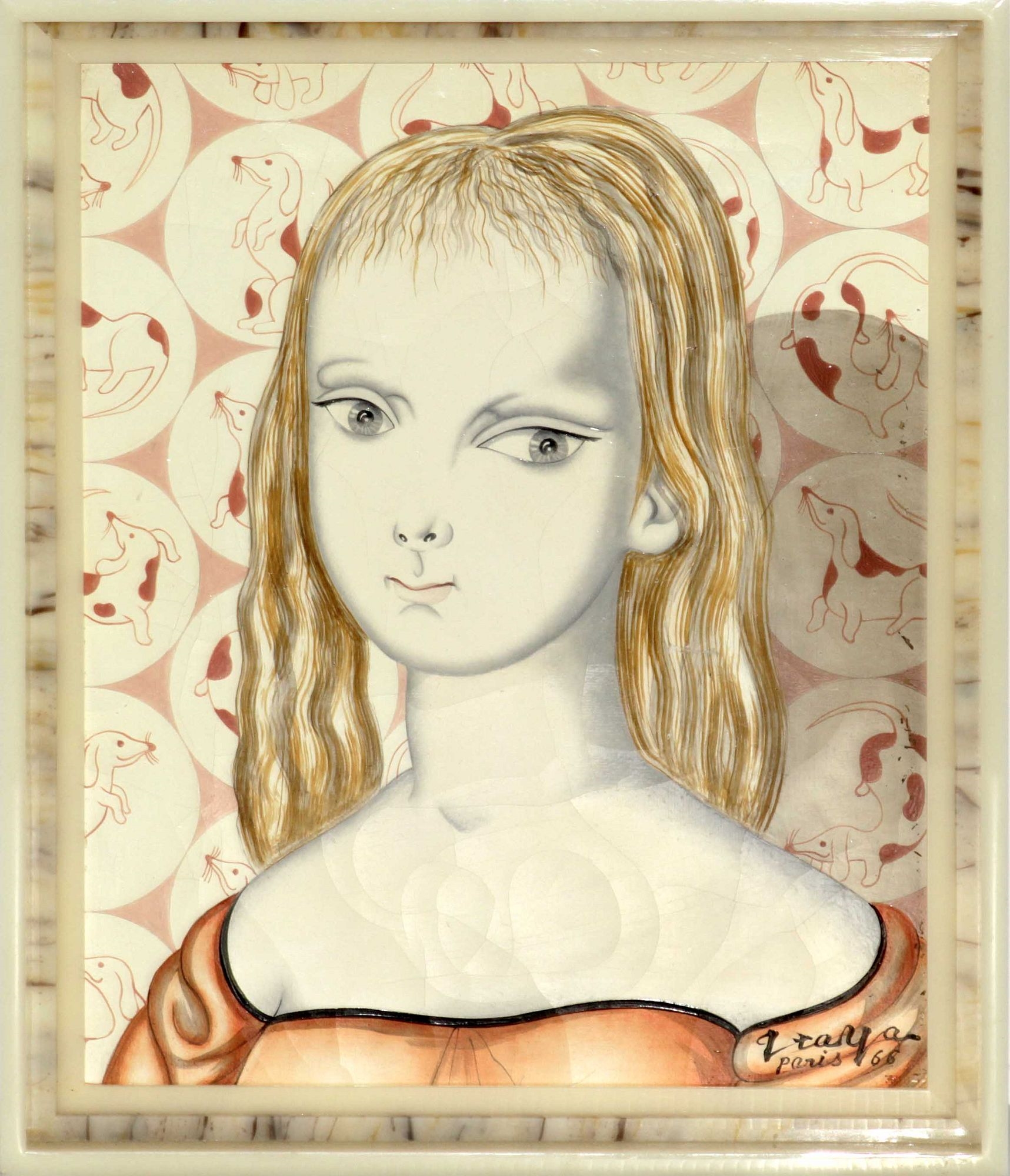 Foussa Itaya | Portrait of a Girl with Daschun Wall Paper (1966 ...