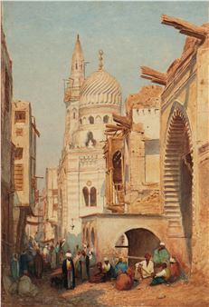 The Old and The New Mosques, "Ali Hassimin" and "Sultan El Carmel," Cairo - Louis Comfort Tiffany