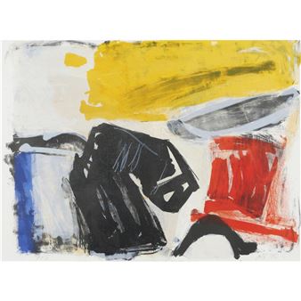 Untitled 1986 lithograph - Aida Tomescu