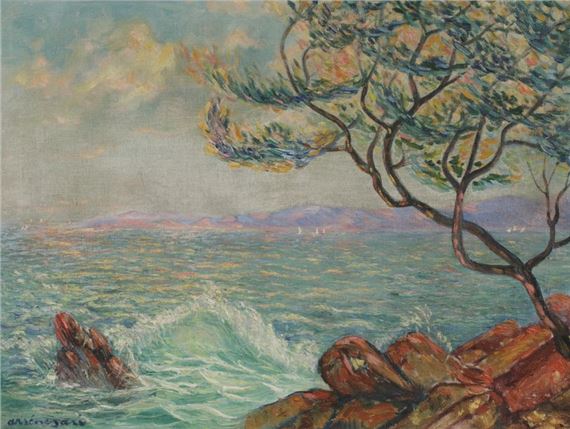 Mediterranean coast by Arsène Sari